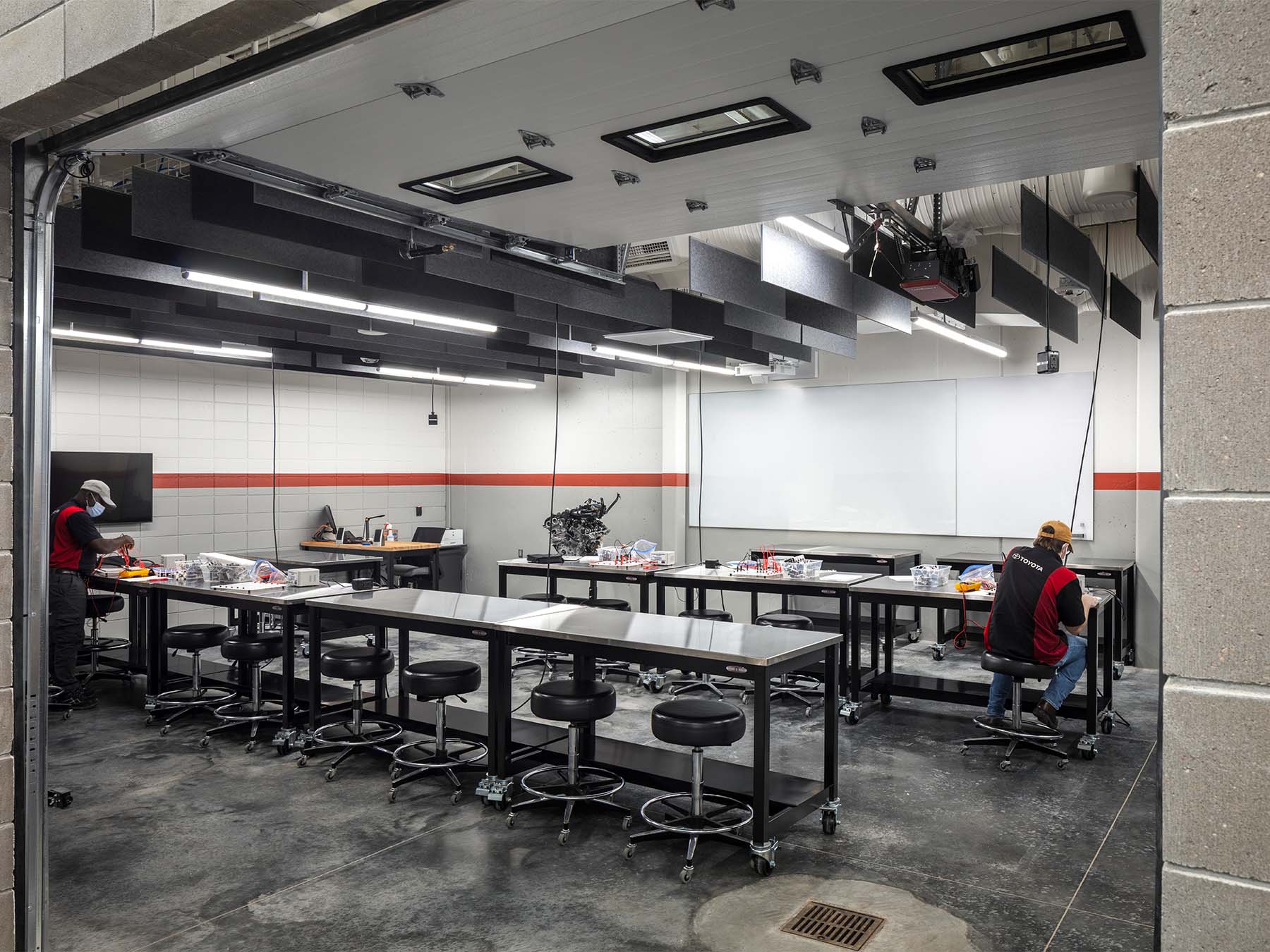 View inside a classroom at MCC's Automotive Training Center