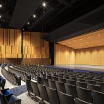 Lewis Central Community School District's Performing Arts Center stage view and auditorium seating