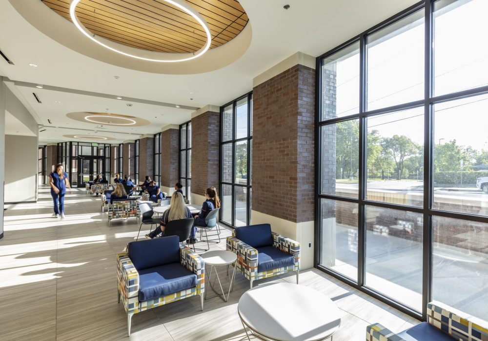 Interior image of Langston University's Tulsa Campus Allied Health Campus