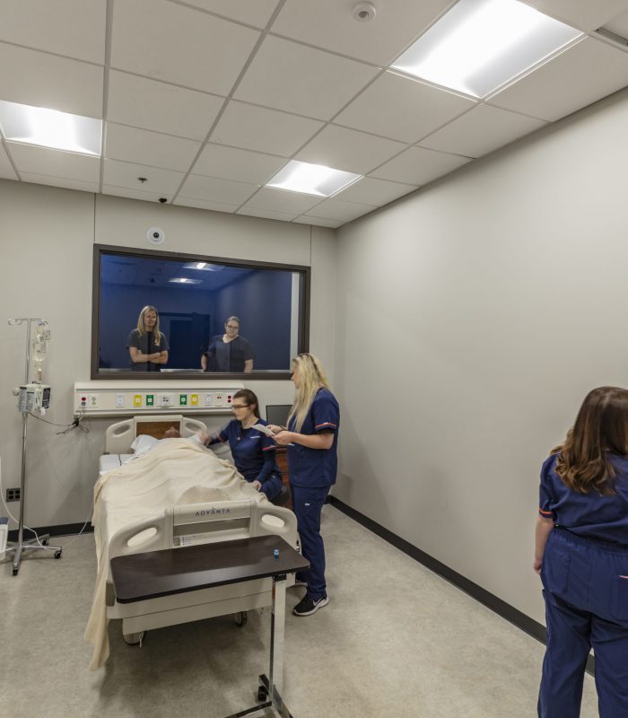 Interior image of Langston University's Tulsa Campus Allied Health Campus