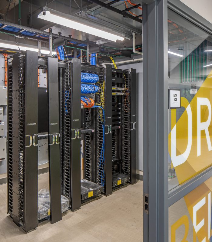 Omaha Public Schools' Pine Elementary telecommunications room