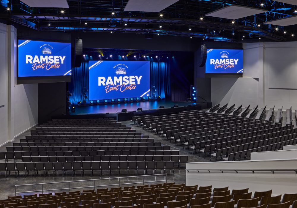 Ramsey Solutions event center auditorium